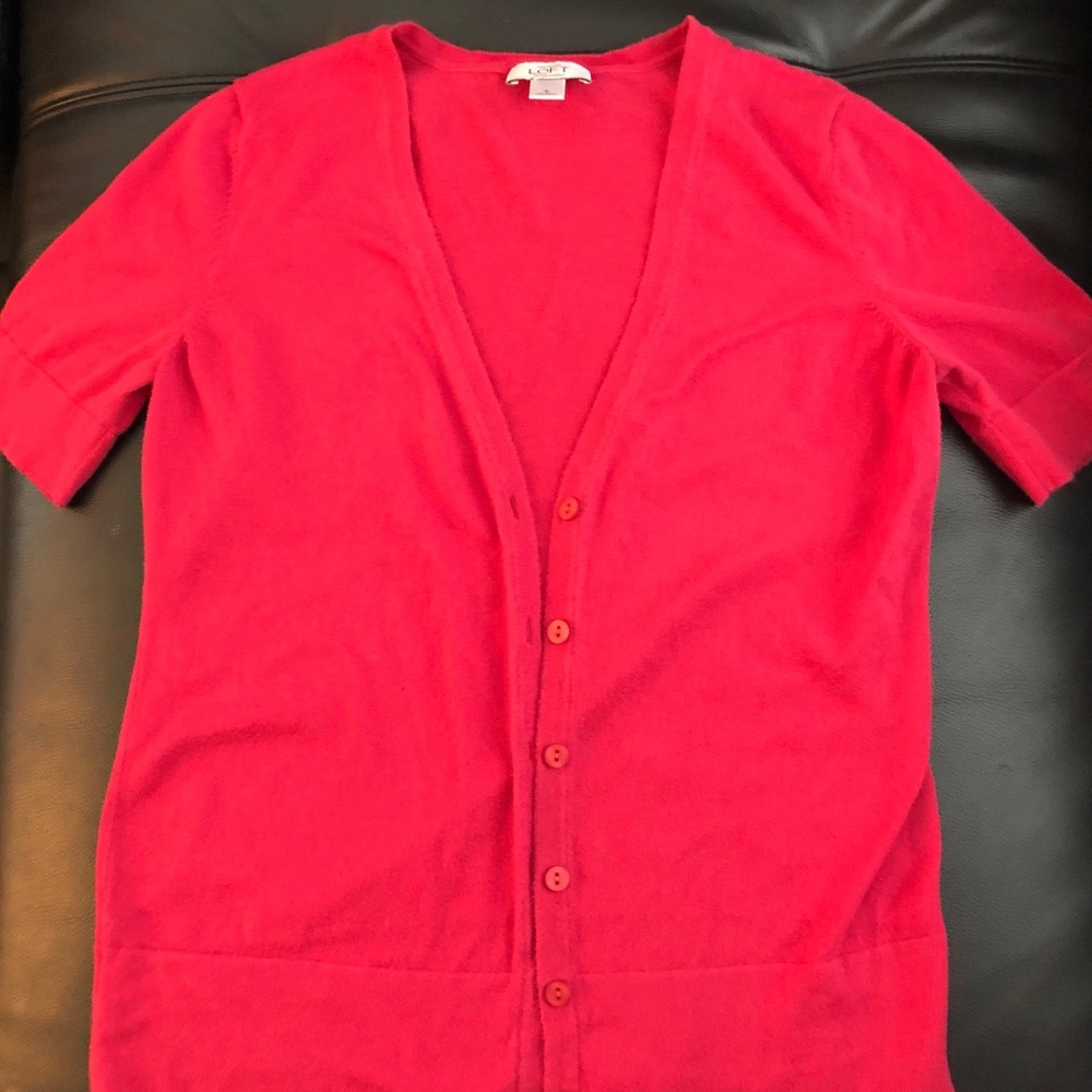 Ann Taylor Loft button cardigan